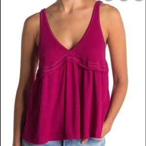 V-Neck Babydoll Tank Top